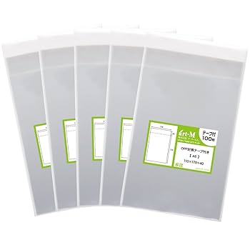 Amazon | アート・エム【国産】テープ付 A6 透明OPP袋（透明封筒